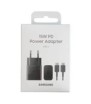 Samsung Caricatore 15W EP-T1510X PD USB-C + Cavo 1m USB-C Black