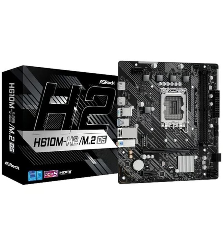 SCHEDA MADRE ASROCK H610M-H2/M.2 D5 DDR5 1700 (90-MXBML0-A0UAYZ)