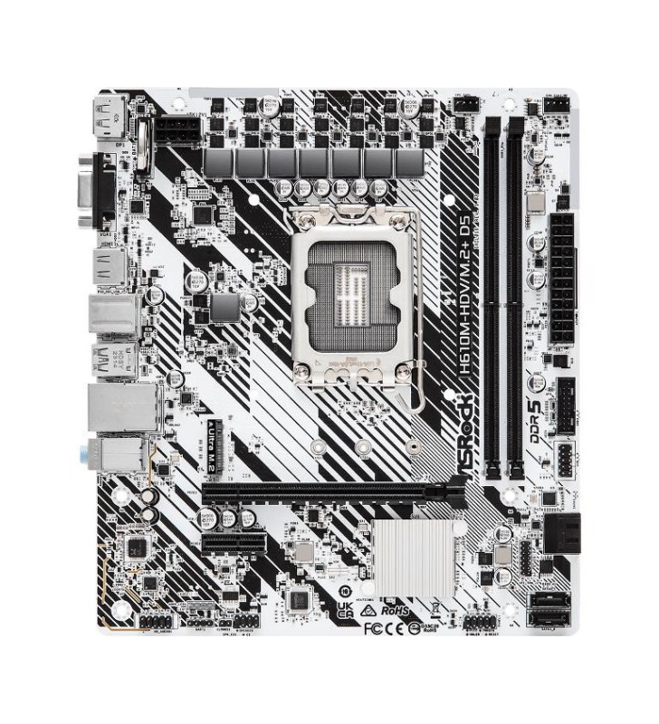 SCHEDA MADRE ASROCK H610M-HDV/M.2+ D5 SK 1700 (90-MXBM50-A0UAYZ)