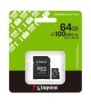 Kingston Micro SD 64GB Cl10Canvas S.Plus SDCS3/64GB +Ad.SD