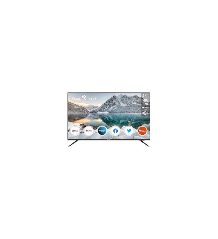 TV SMART TECH 43" LED UKD 4K SMART DVB/T2/S2 SMT-43F30UV2M1B1